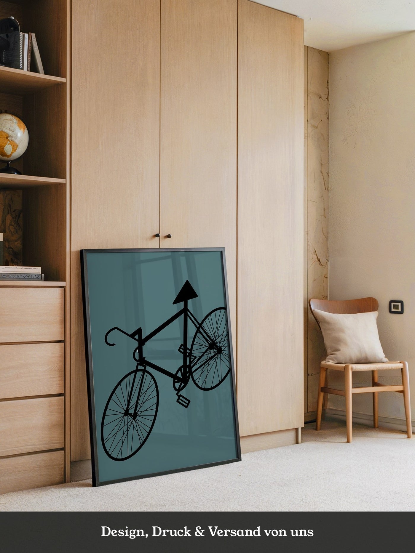 Fahrrad Grafik minimalistisch