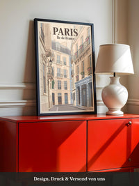Pariser Gasse im Vintage Stil