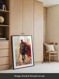 Römischer Krieger Aquarell Stil