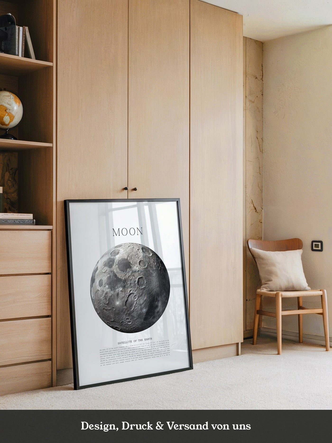 Mond grau Textur Detail