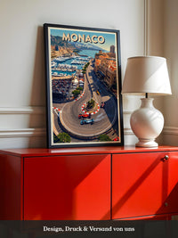 Monaco Rennstrecke Vogelperspektive