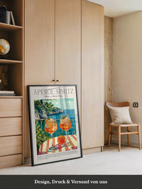 Aperol Sommerdrink Illustration Meerblick