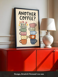 Kaffeetassen Illustration Bunt