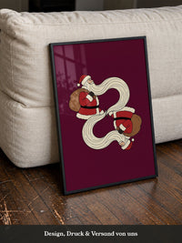 Weihnachtsmann Illustration Rot