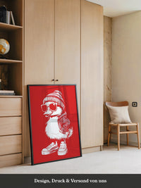 Ente Cool Rot-weiß