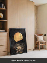 Goldene Sonne im Dunklen