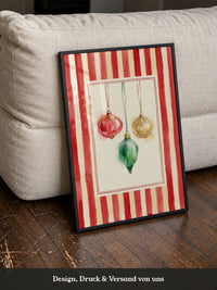 Weihnachtsornamente Aquarell