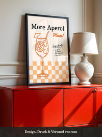 Aperol Cocktail Zeichnung Orange