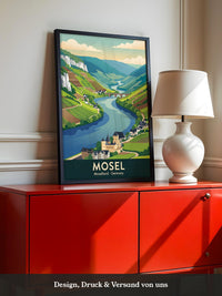 Mosellandschaft Pastellfarben