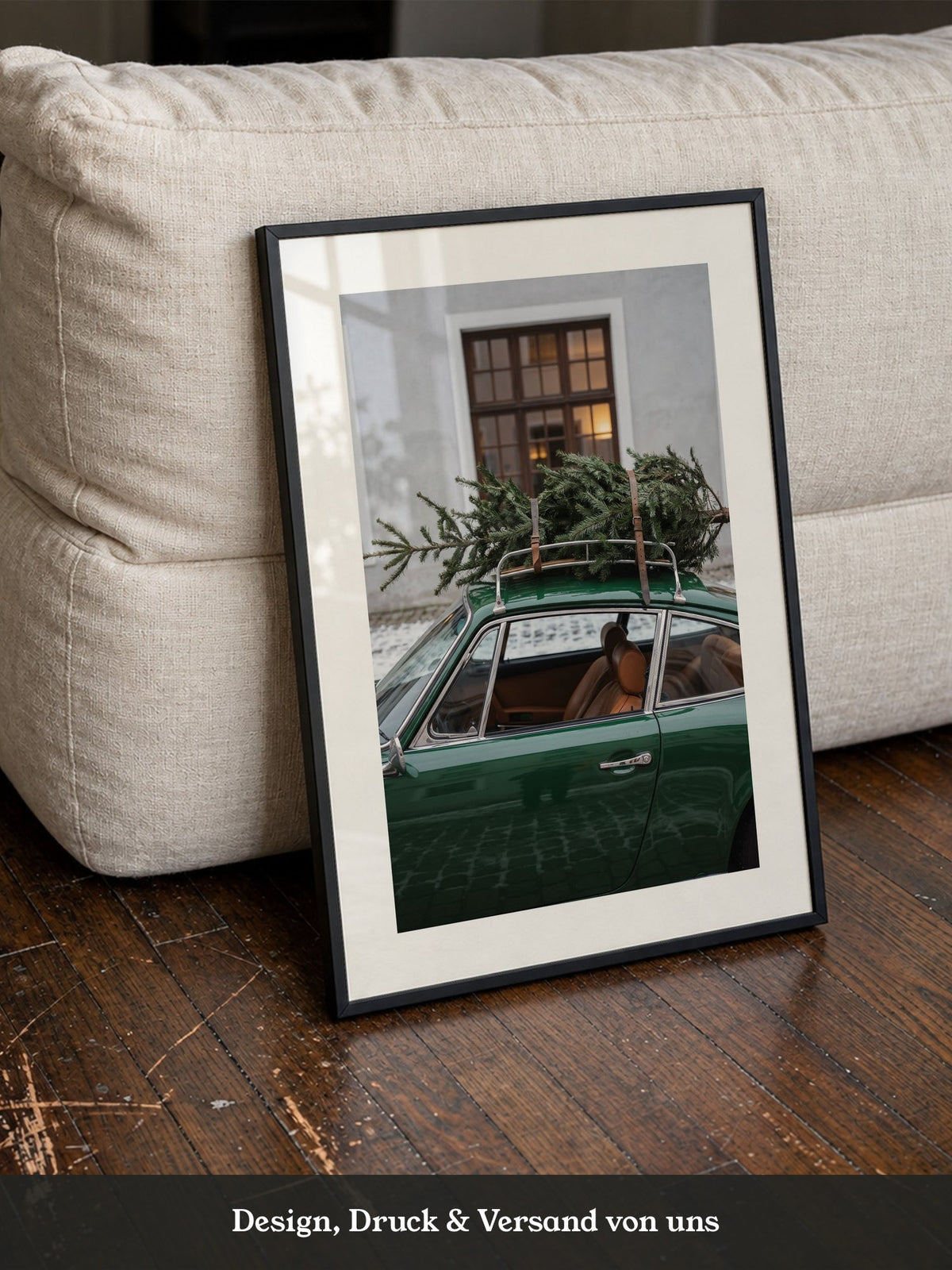 Grünes Sportwagen Retro