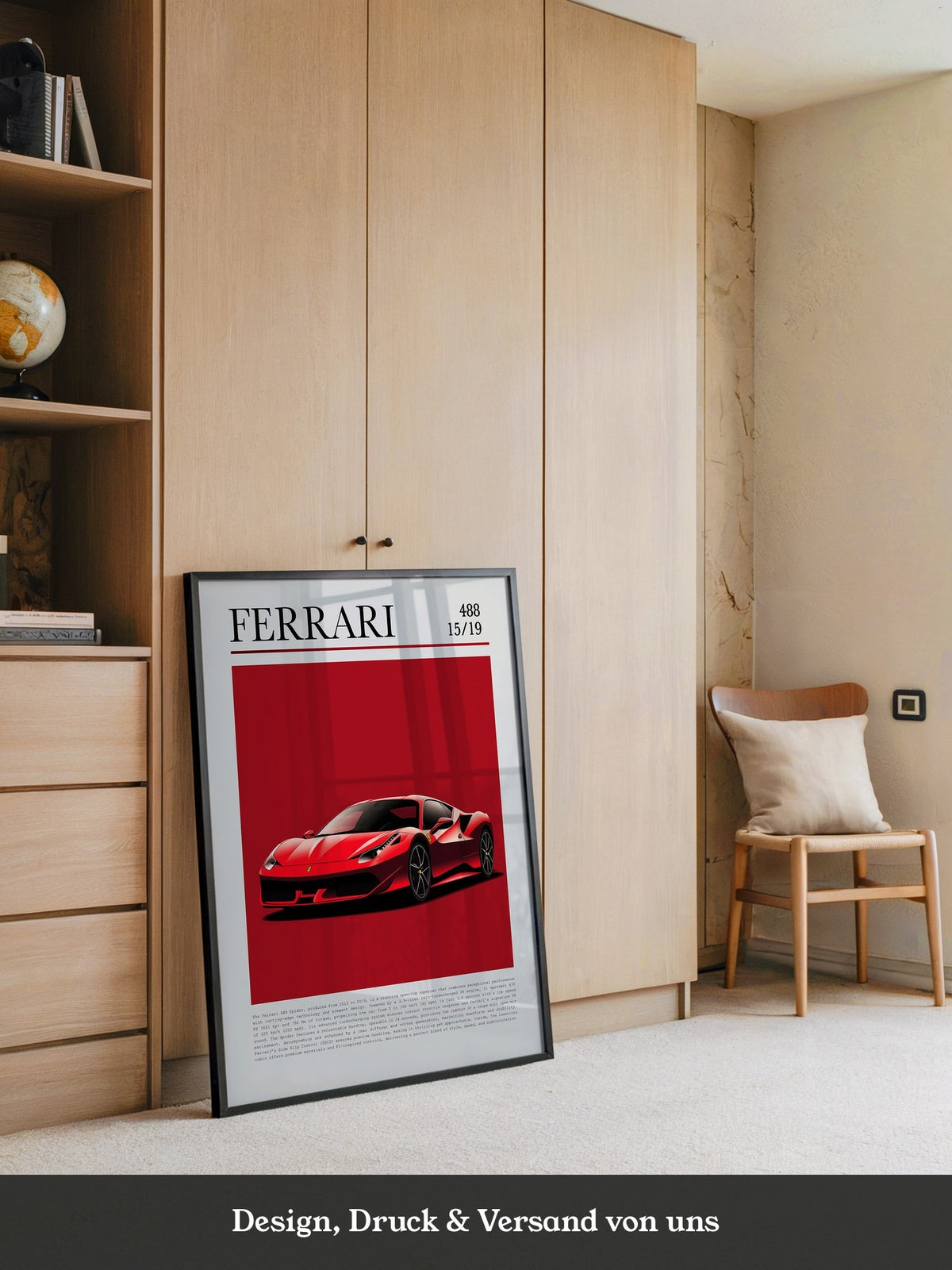 Ferrari 488 Rot Pop-Art