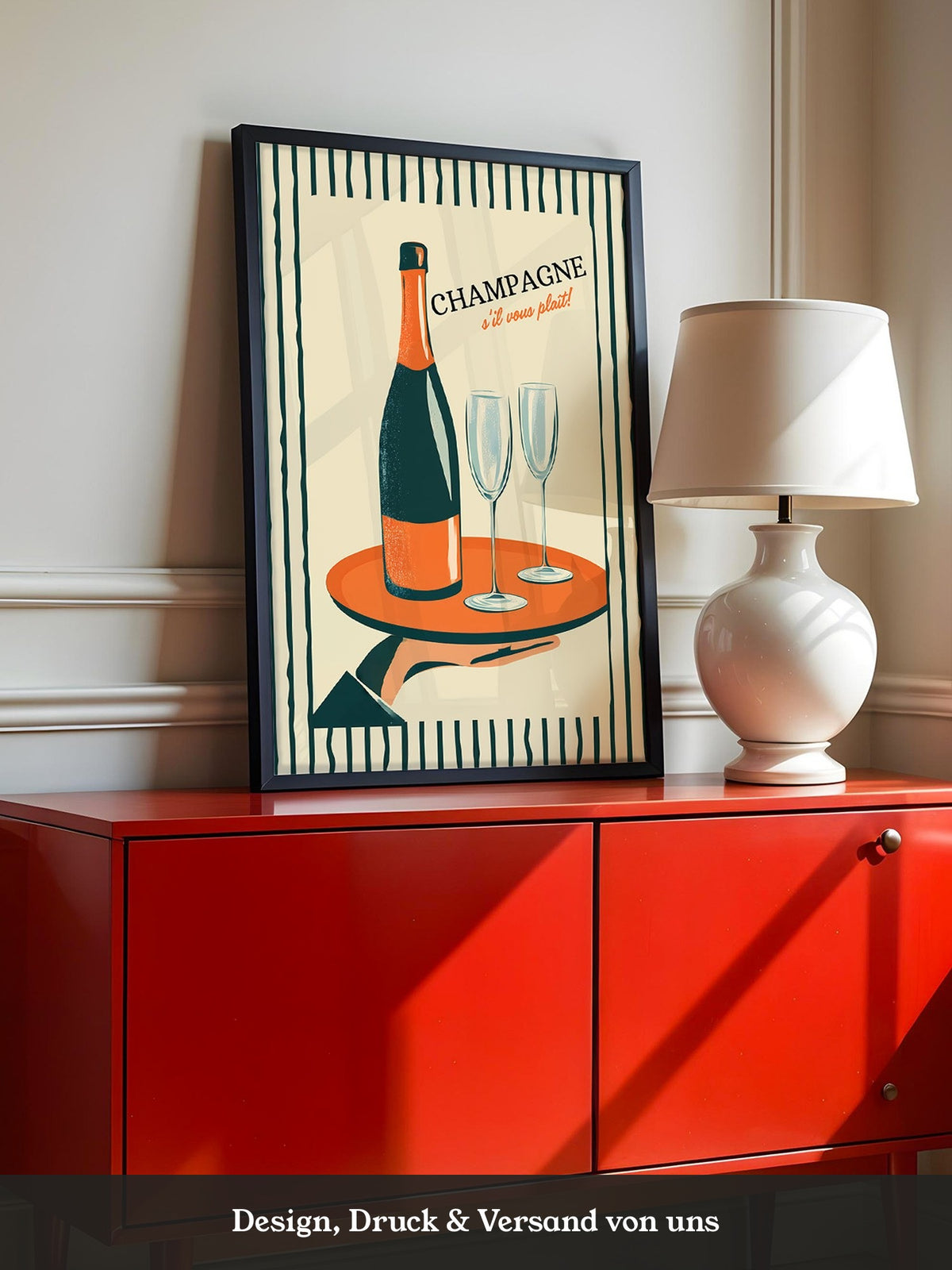 Champagner Retro Stil