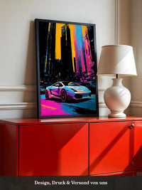 Sportwagen Neon Stadtfarben