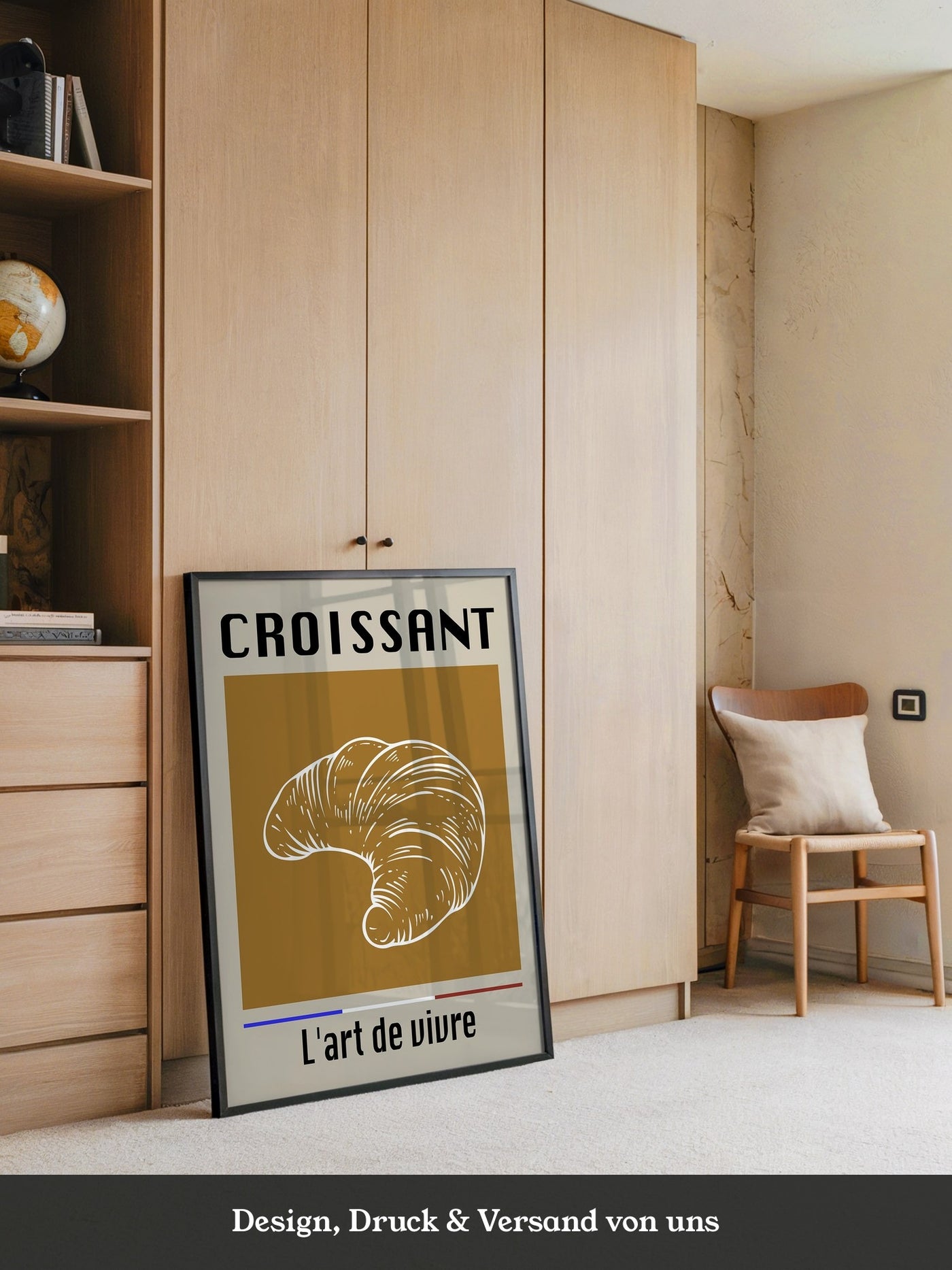 Croissant Vintage Hellbraun