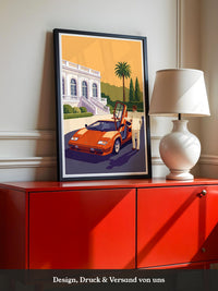 Elfer Sportwagen Orange Retro