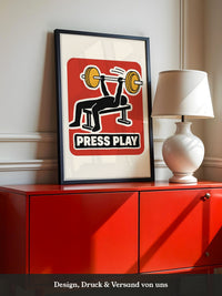Press Play Kraftsport Illustration