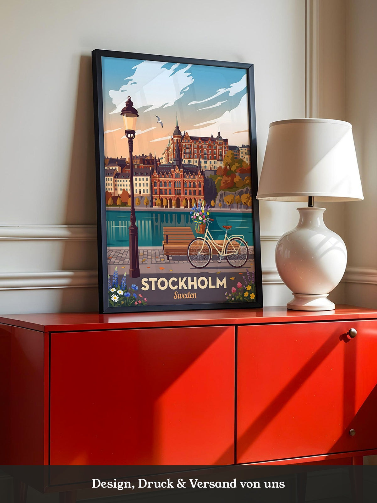 Stockholm Panorama Sonnenuntergang