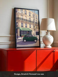 Pariser Oldtimer Grün Illustration