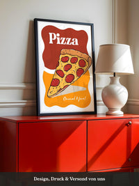 Pizza Stück Pop-Art
