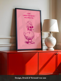 Ente Sonnenbrille rosa Humor