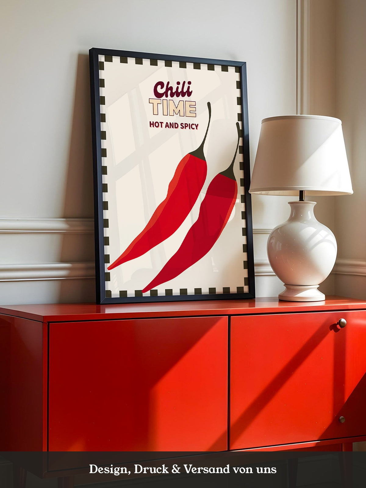 Rote Chili Schoten Illustration