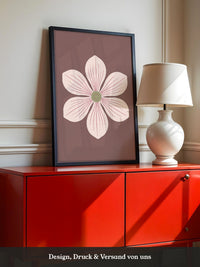 Blume Rosa Minimalistisch