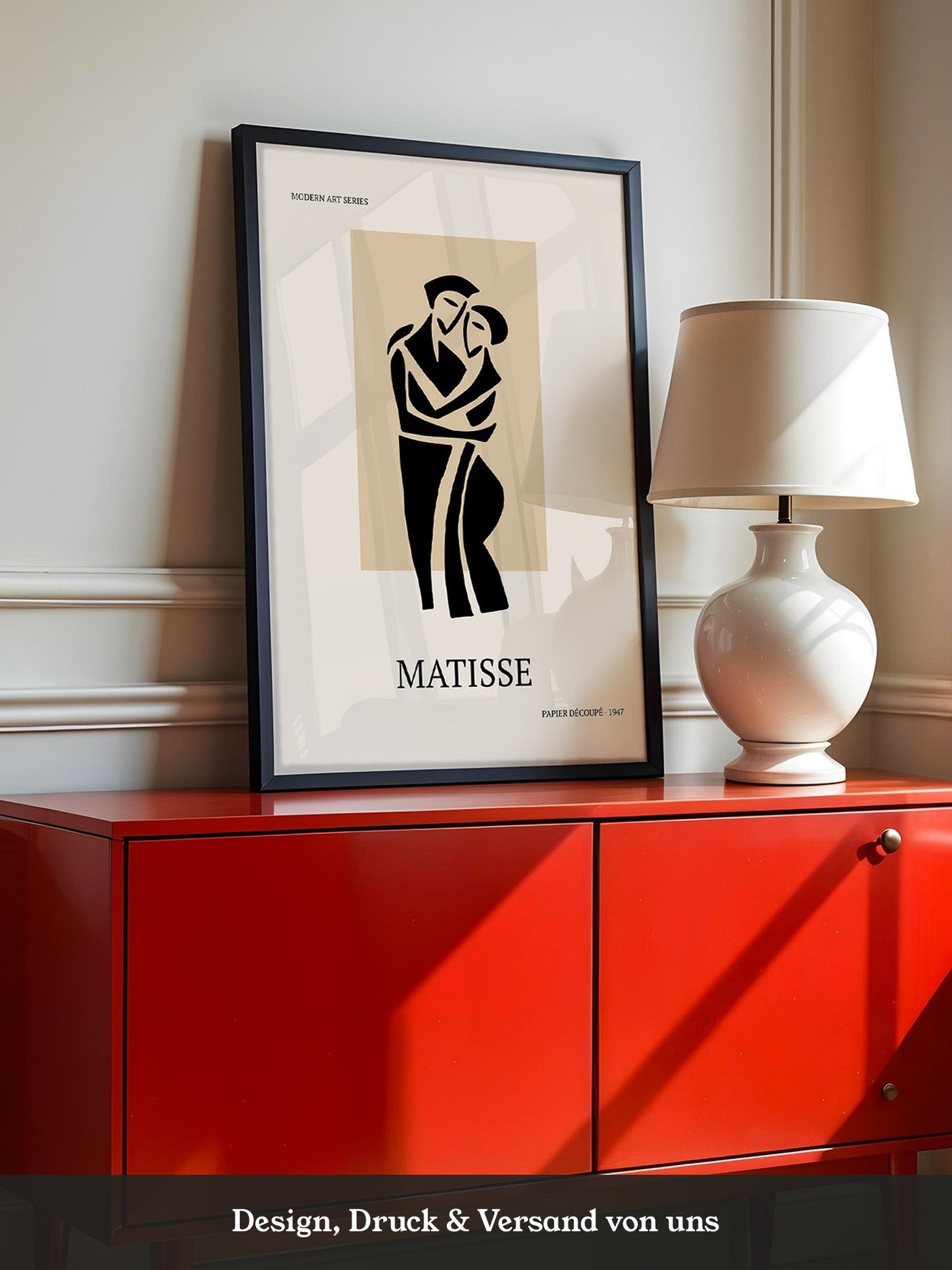 Umarmendes Paar Kontur Beige