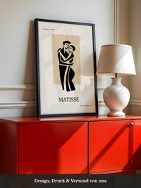 Umarmendes Paar Kontur Beige