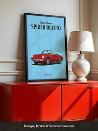Klassischer Cabrio Rot Retro-Stil