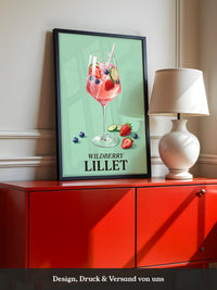 Wildbeeren Cocktail Aquarell