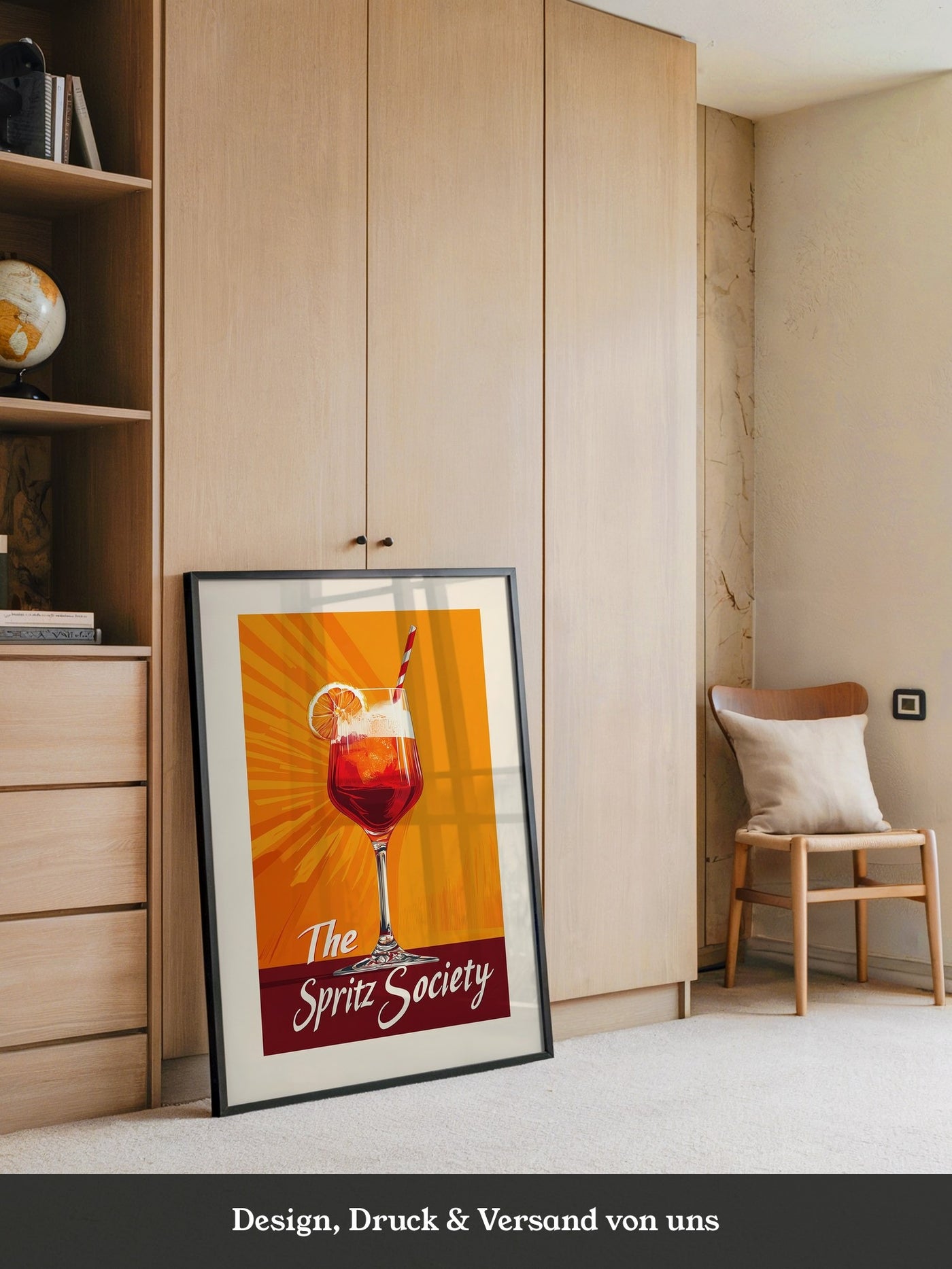Aperol Spritzglas Orange Retro-Design