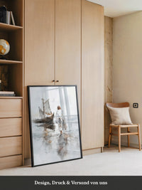 Mensch Schiff Aquarellstil