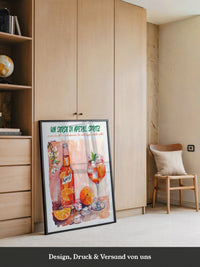 Aperol Orangen Spritz Aquarell
