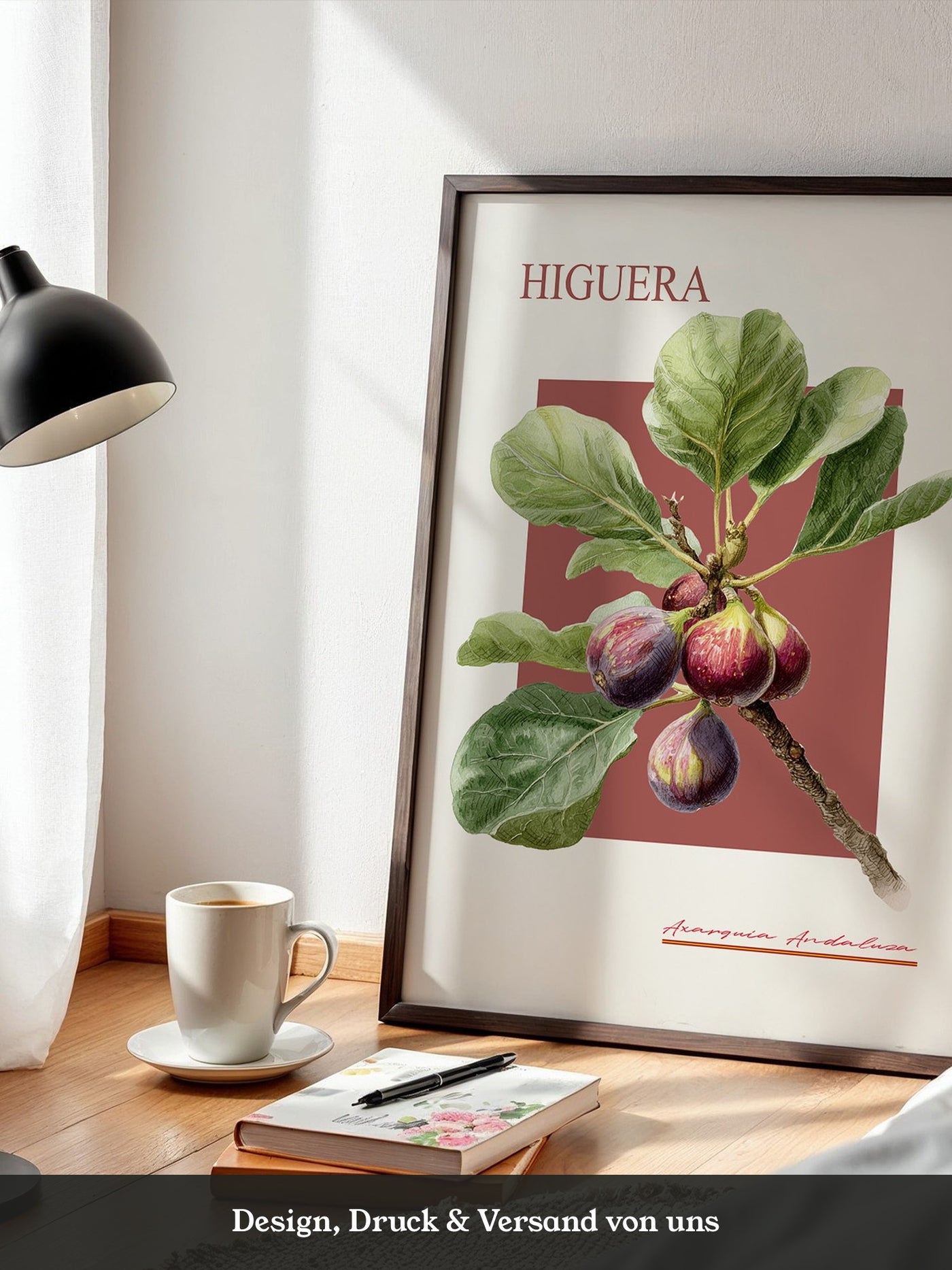 Feigenzweig Botanisch Rötlich