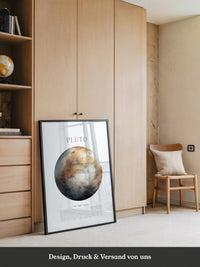 Pluto Planet Textur Farbig