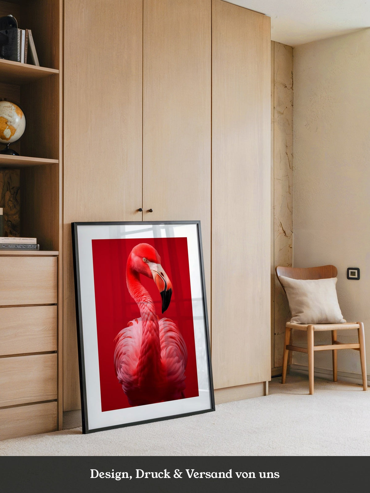 Flamingo Rot Portrait