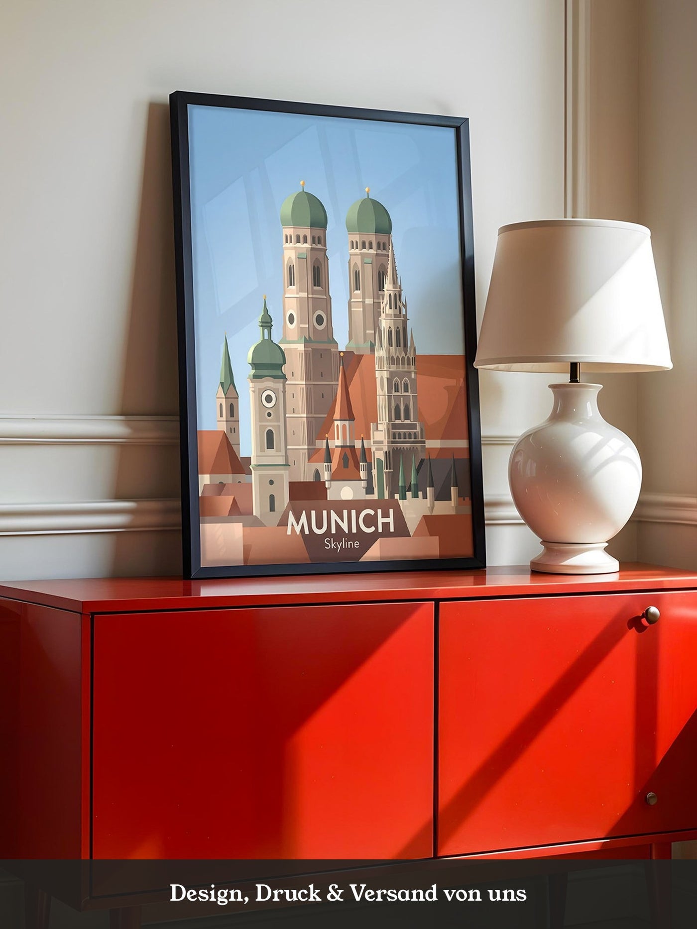 München Skyline Pastellfarben