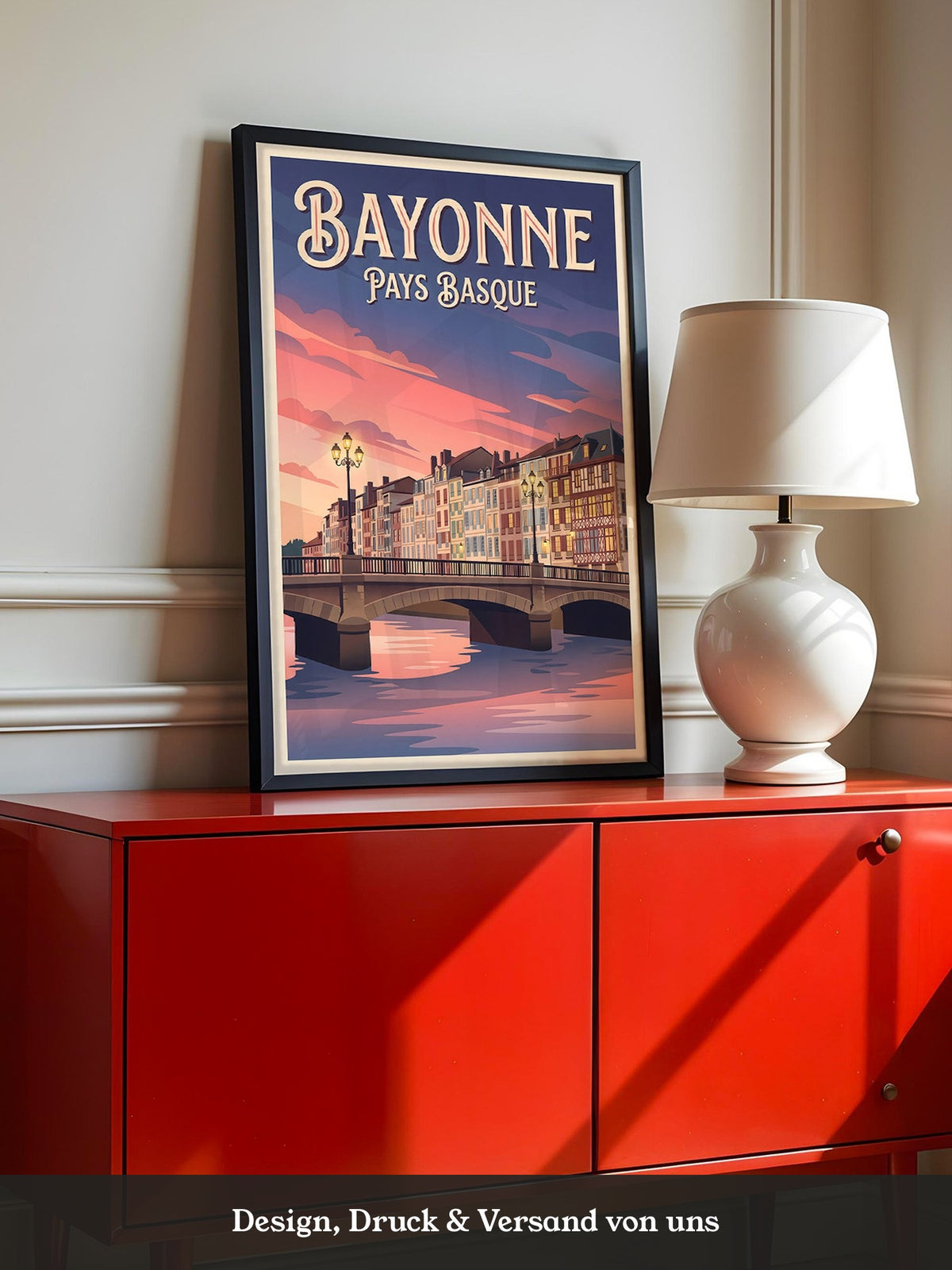 Bayonne Brücke Abenddämmerung