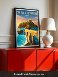 San Juan Küstenansicht Retro