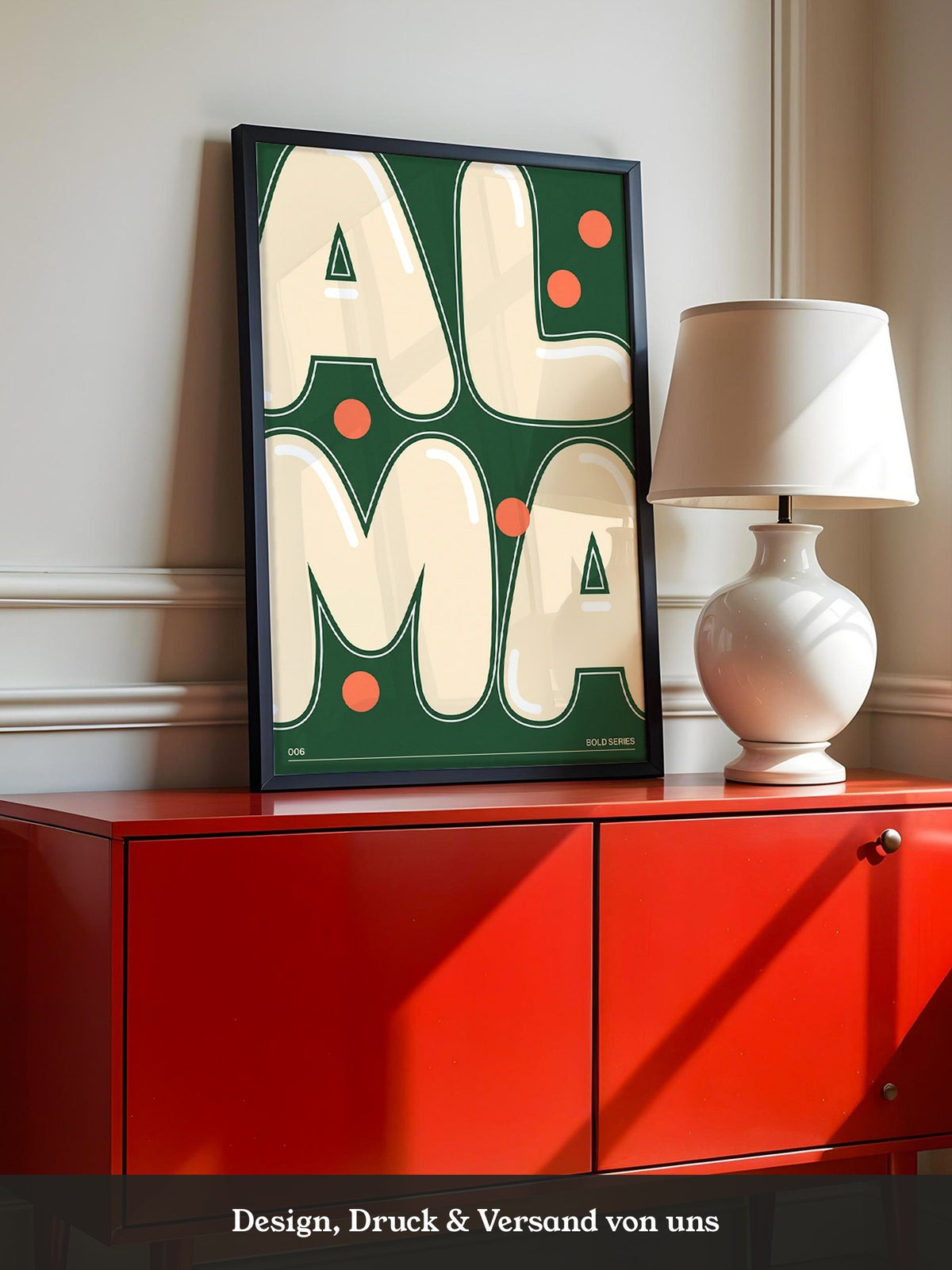 ALMA Beige Grün Bold Design