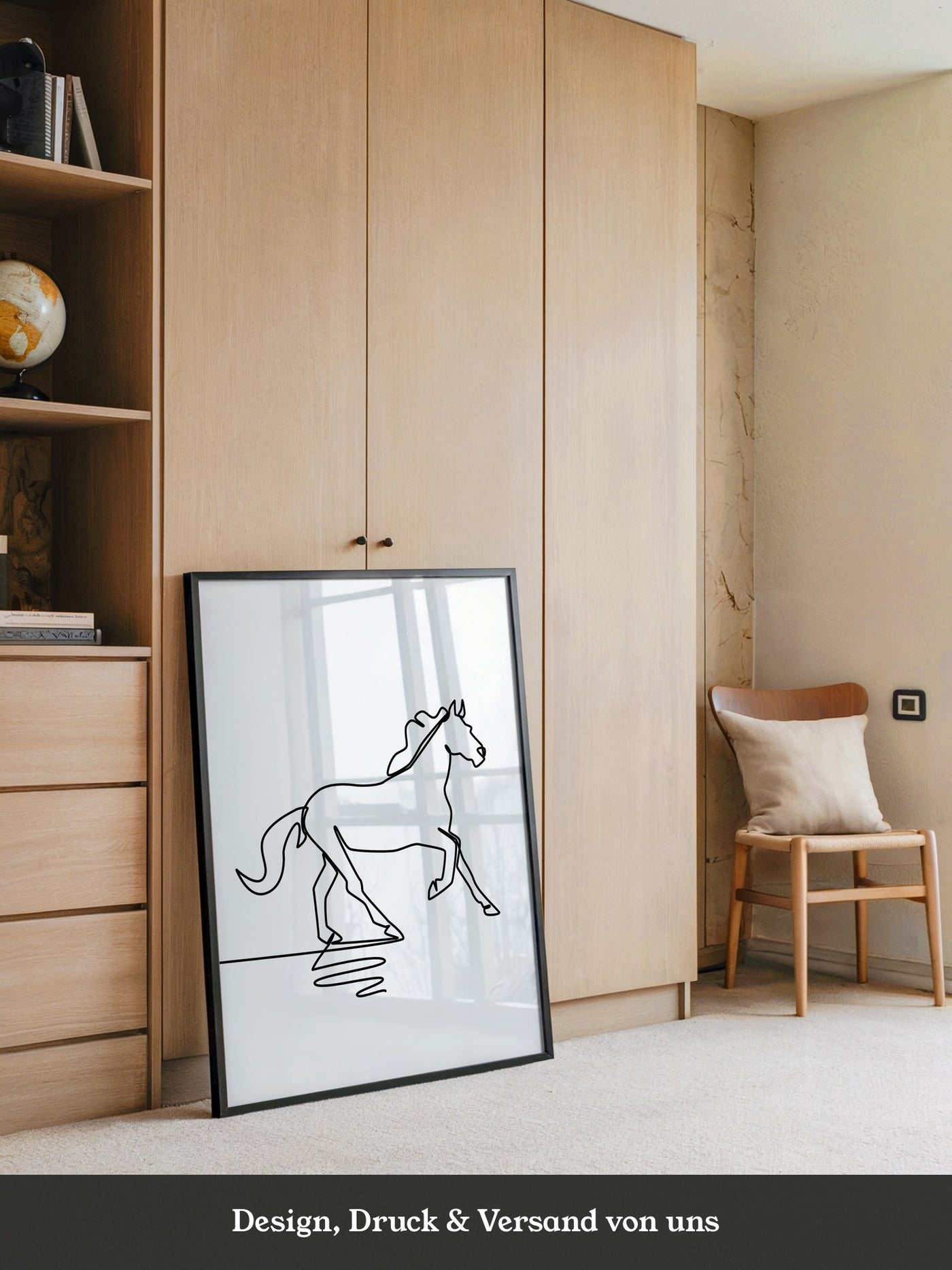Pferd Kontur minimalistisch