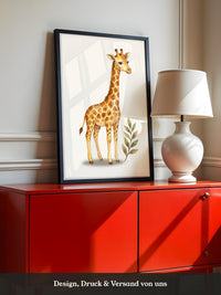 Giraffe im Aquarell-Stil