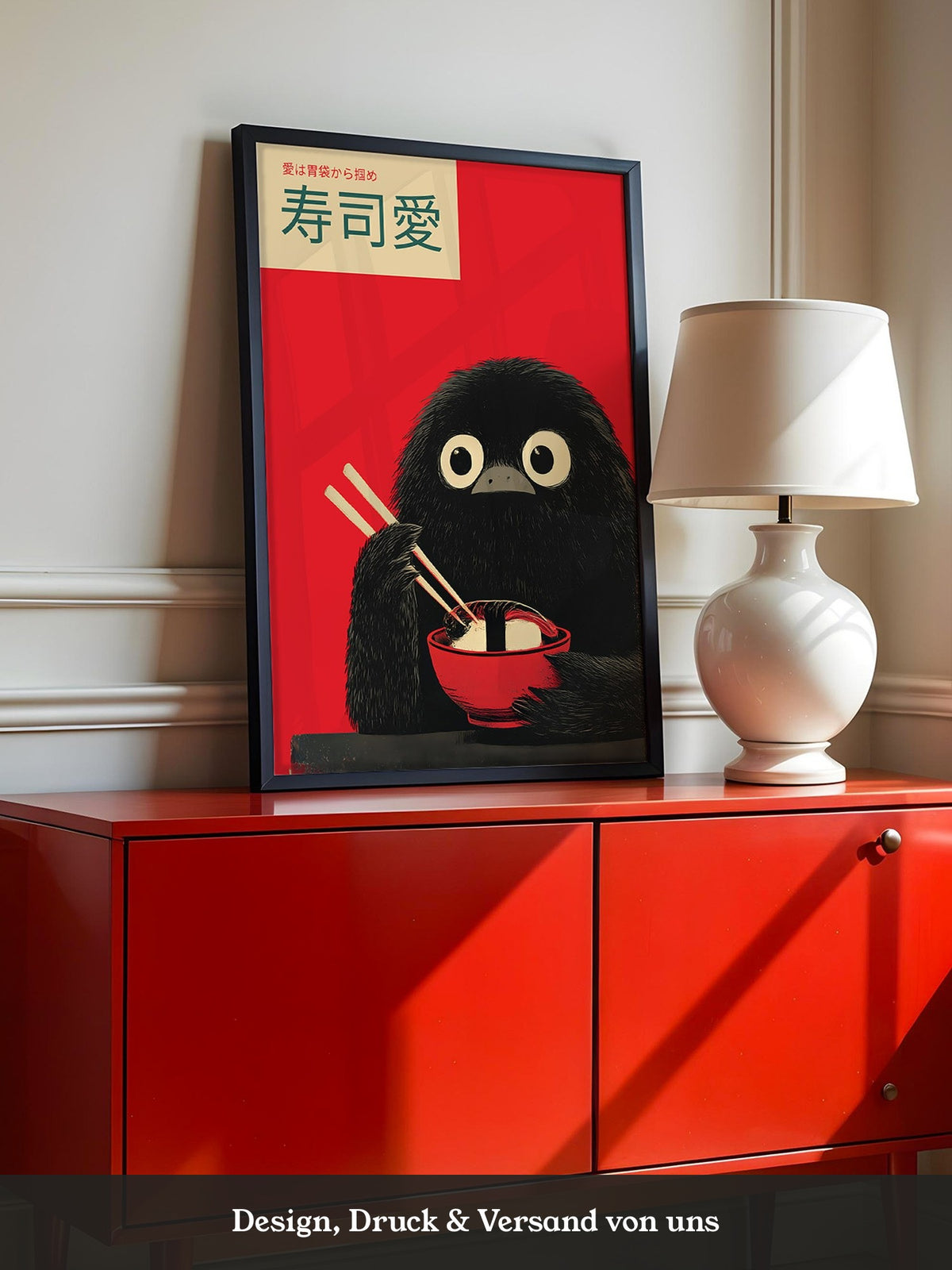 Kawaii Vogel Sushi Rot