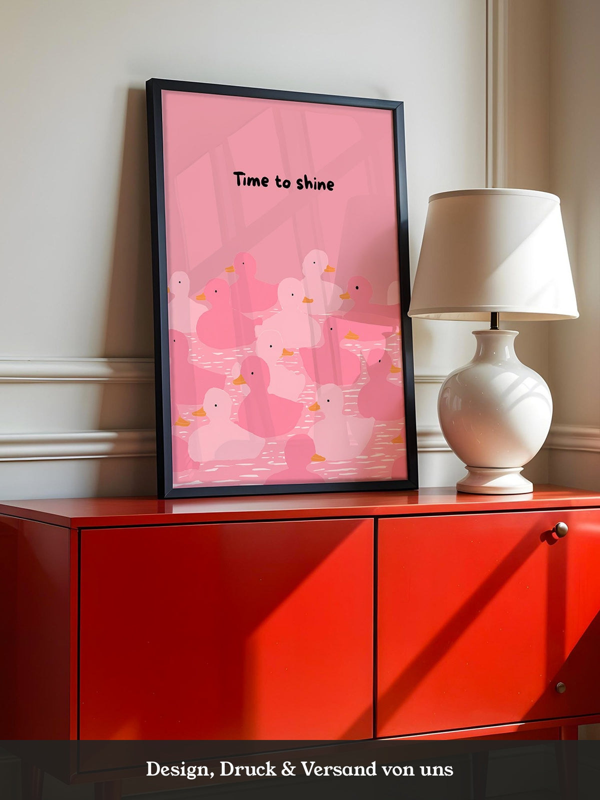 Enten Rosa Minimalistisch
