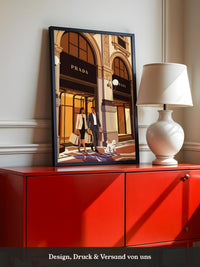 Luxus Shopping Illustration