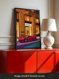 Roter Sportwagen Boutique