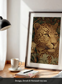 Leopardenkopf Dschungelgrafik