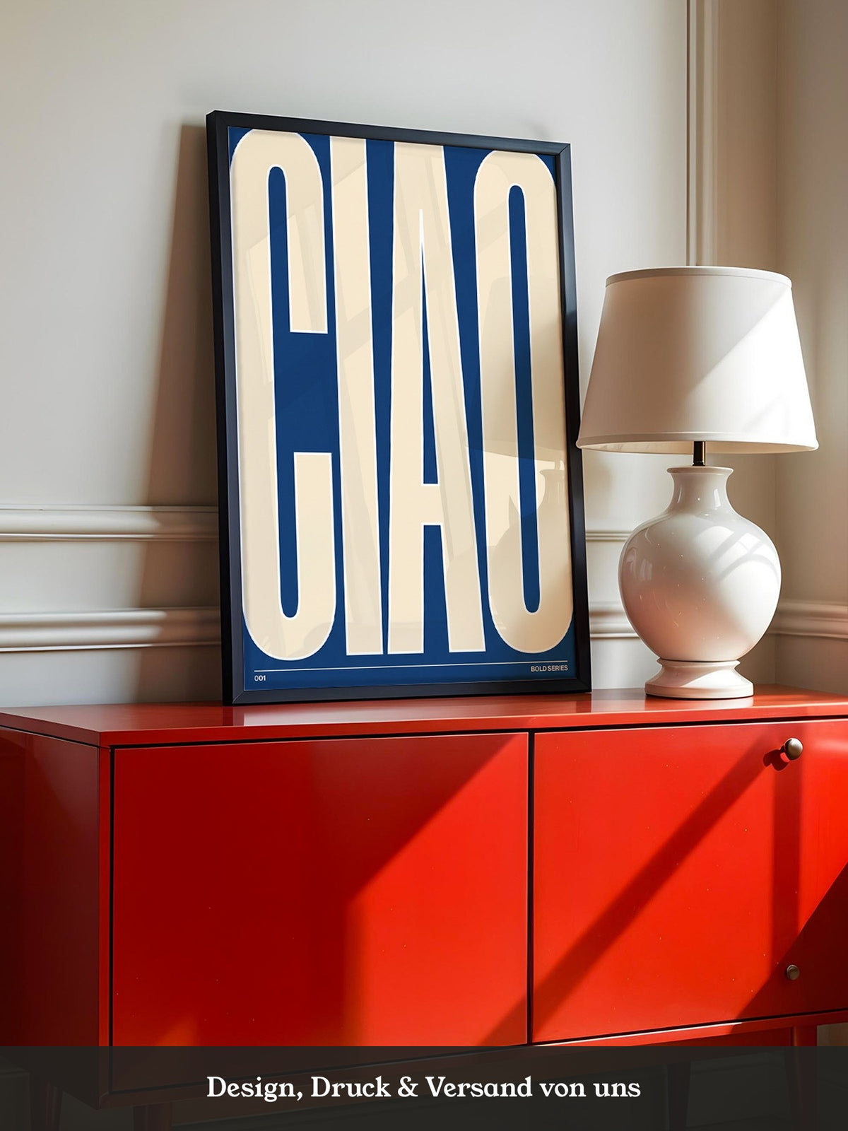 CIAO Beige Blau Bold