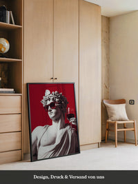 Skulptur Sonnenbrille Rot