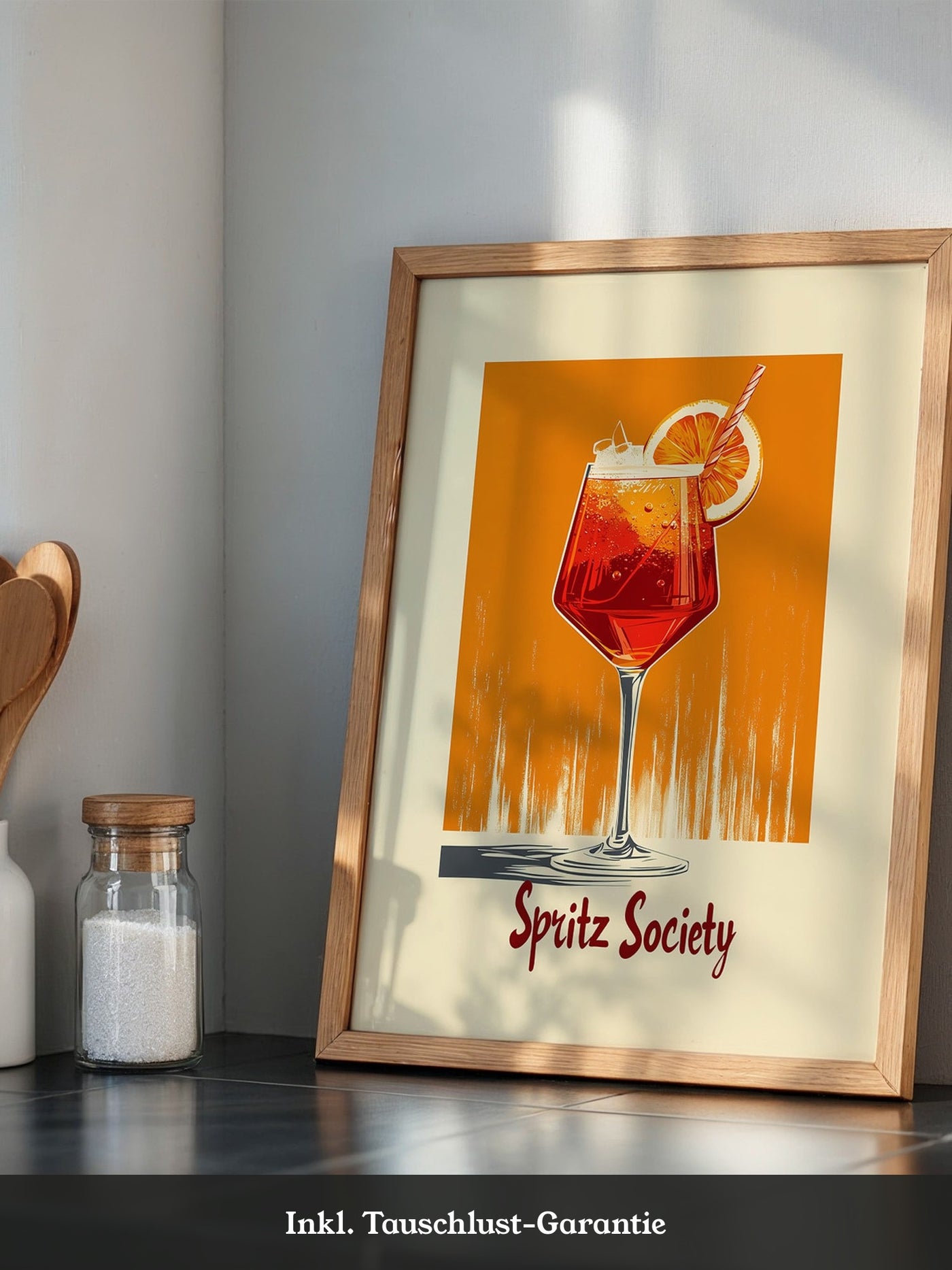 Aperol Spritz Glas Orange Vintage